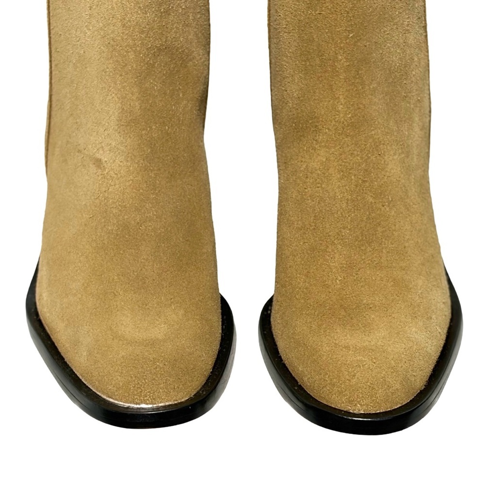 NIB Everlane The Outlaw Boot in Sand Suede, Mid-Calf, Heeled Western Boots, 6 - Picture 15 of 15